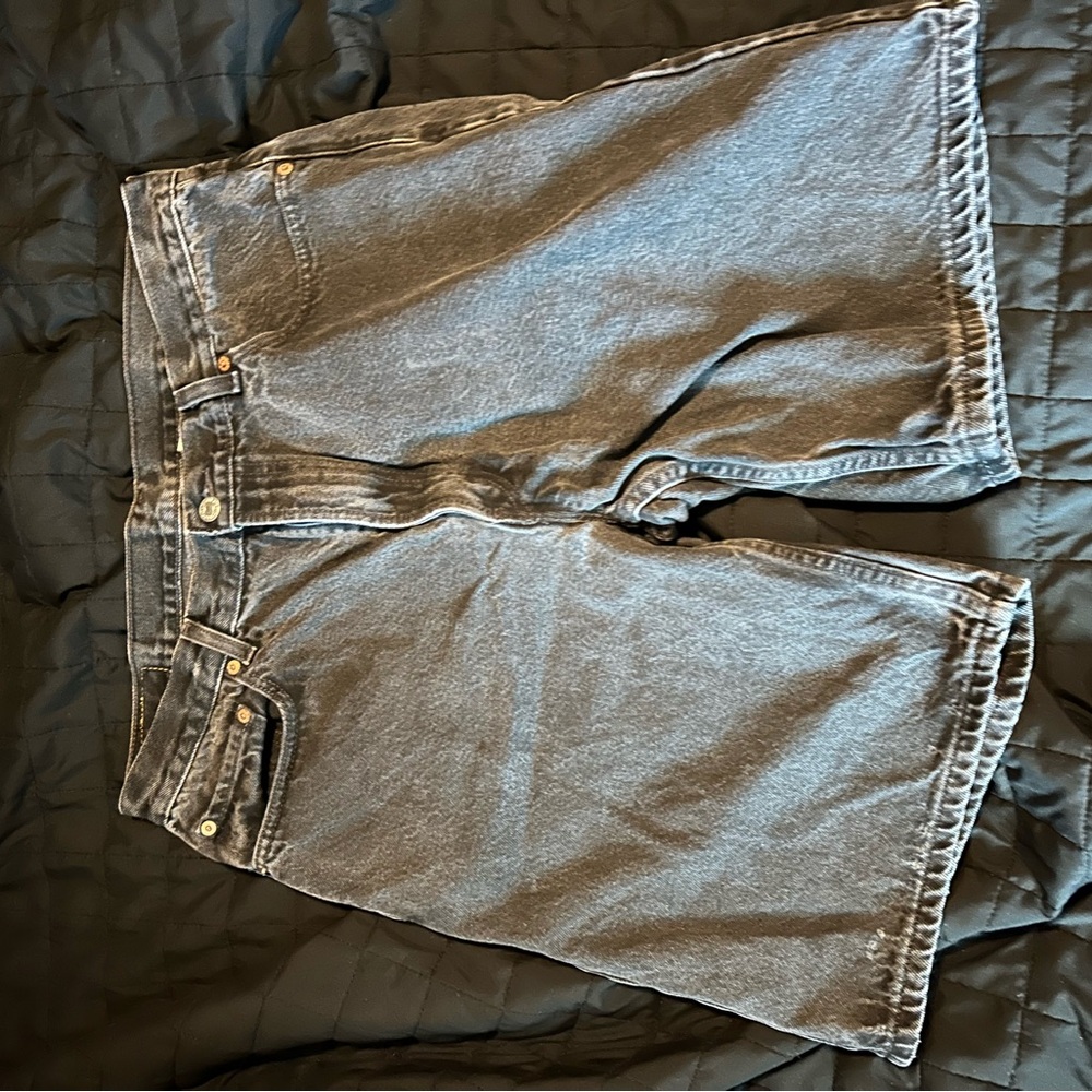 Casual Gray Denim Shorts